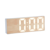 Digitálny budík Bondone LED Karlsson KA6153WH, sivobiela